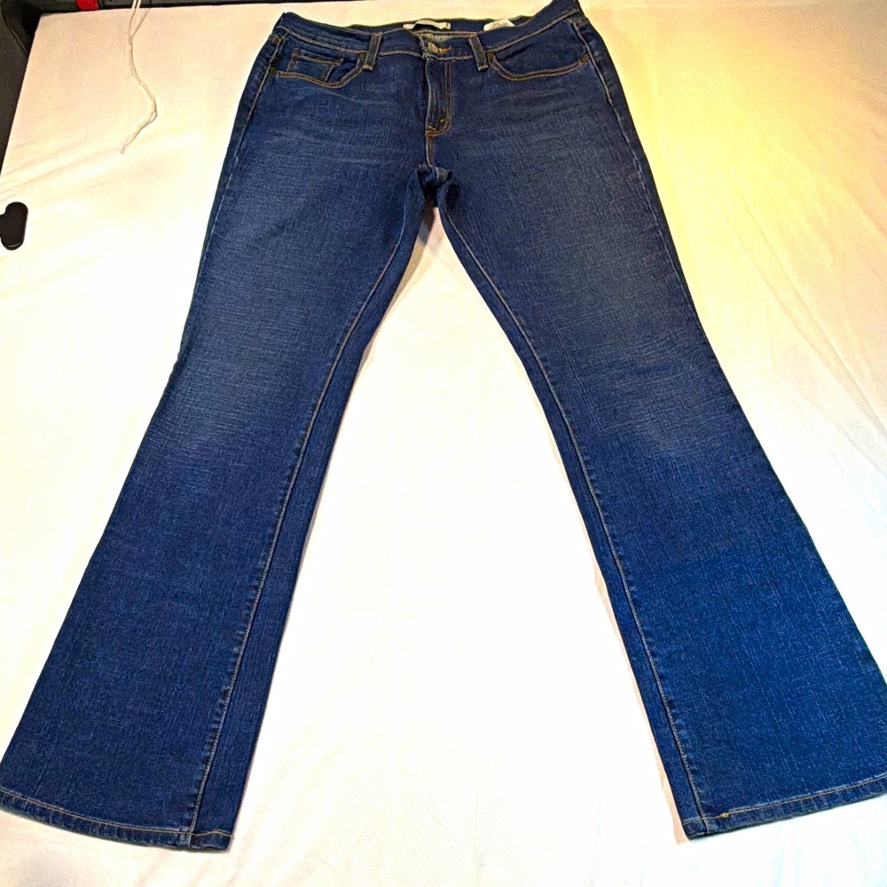 Levi's 515 Womens Bootcut Jeans Mid Rise Medium Wash Stretch Blue Size 10